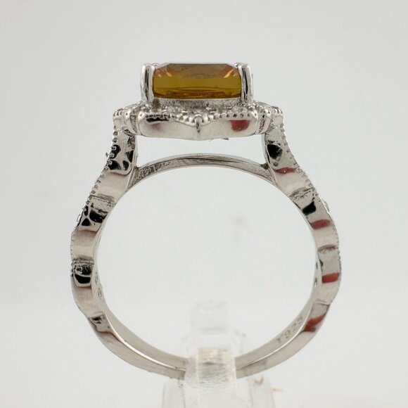 Pretty and Petite Antique Style Lab Created Sultanite Ring Size 8 - Picture 6 of 16